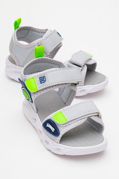 mnpc Boy's Gray Lighted Anatomical Lightweight Daily Sandals