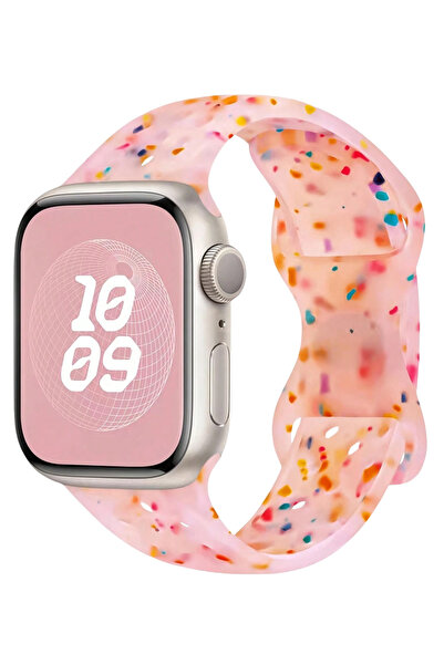 PSGT Apple Watch seri 10-11 46 mm 9/8 7 49 45mm 44mm 42mm Ultra 2 49mm Uyumlu Silikon Kordon