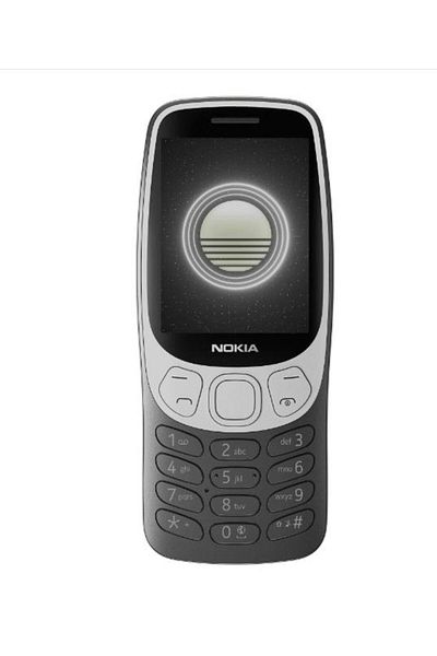 Nokia 3210 4G 2024 Mobile Phone, 2.4" TFT Display, Dual SIM, Long Battery Life - Black
