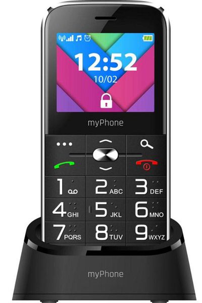 Myphone Halo C - Dual SIM, Negru, Baterie de lungă durată, Telefon mobil ușor de utilizat