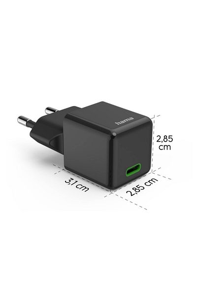 Hama Hama 201986 fast charger, USB-C, PD, 30W (Black)