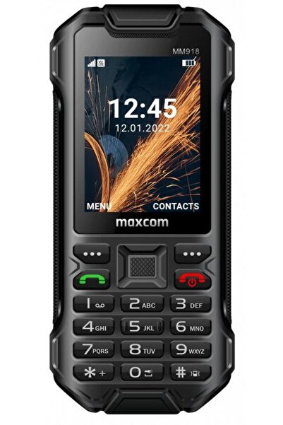 MAXCOM Strong Dual SIM Rugged Phone, IP68, 4G, Black, 2.4" Display