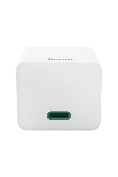Hama HAMA 201998 mains charger, 1xUSB-C, Power Delivery (PD), 30W (White)