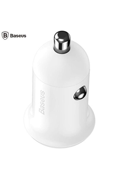 Baseus Incarcator auto Baseus Grain Pro, 2x USB, 4.8A (Alb)