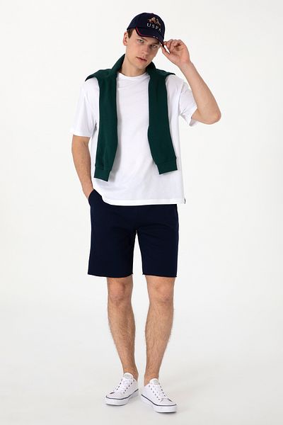 U.S. Polo Assn. Men's Navy Blue Knitted Shorts 50307289-Vr033