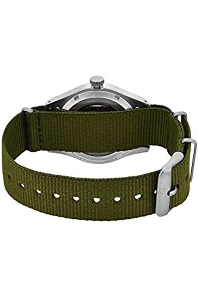 Seiko Men Analogous Automatic Watch With Nylon Strap SRPG33K1, Olive Green, 39 mm