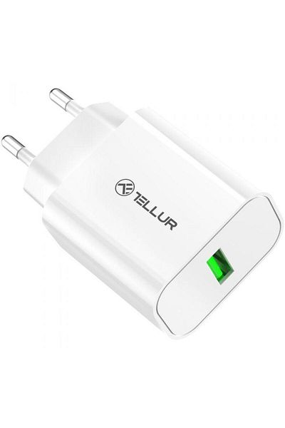 TELLUR Tellur mains charger, USB-A, QC3.0, 18W (White)