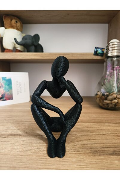 bgom Düşünür İskandinav Tarzı Biblo Heykel Figür Dekor Dekorasyon 3D 3 Boyutlu