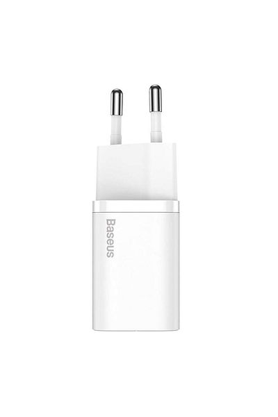 Baseus Baseus Super Si mains charger, 25W, USB Type-C, 5V/3A (White)