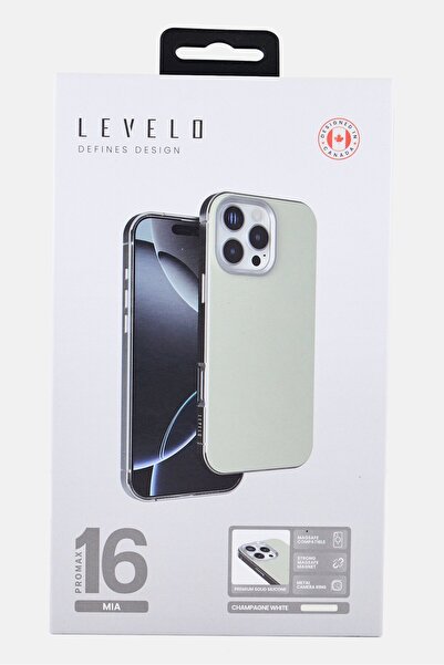 Levelo iPhone 16 Pro Max Mia Magsafe Compatible Phone Case, Ivory