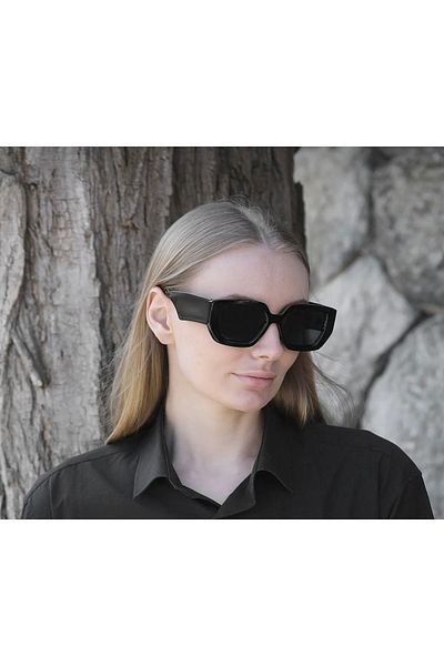 Manu Collection Women's Black Pr Model Style Sunglasses Will Be Sent in a Special Box