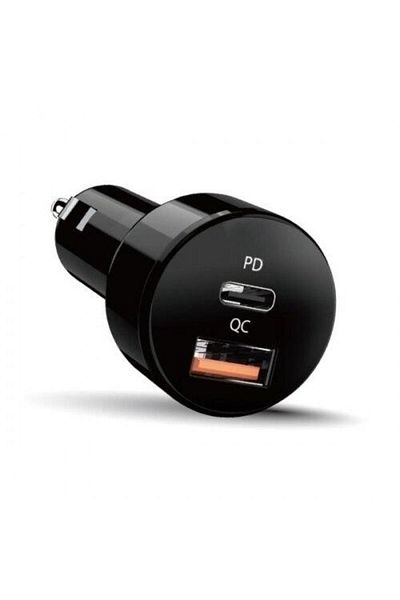 GENIUS Car charger Genius QC and PD 36W total max, Quick Charge 18W, Power Delivery 18W, 36W total max