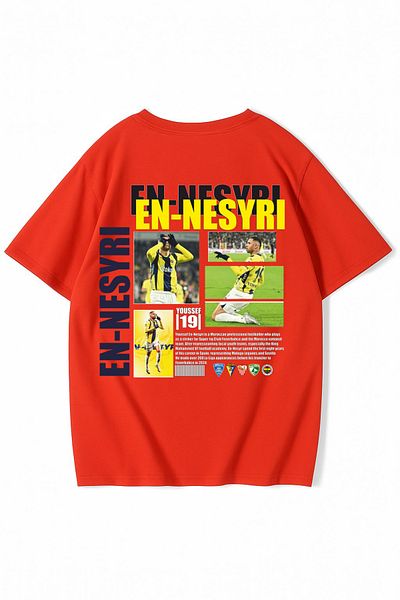 New Shine 1 T-Shirt Is a Gift for Purchases of 6 or More in the Cart - Unisex Oversize Yusuf En-Nesyri T-Shirt