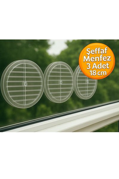 DESIPHON 3 Pieces of Transparent Glass Grille – Natural Gas Compatible Ventilation Cover |   Easy Assembly and Durable