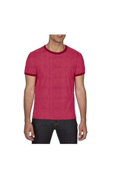 OEM Men's T-shirt with Round Neckline, Red, 2XL