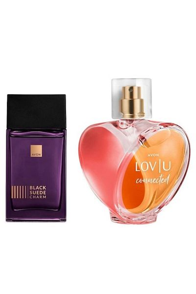 AVON Set Apa de toaleta Black Suede Charm si Apa de parfum Lov U Connected