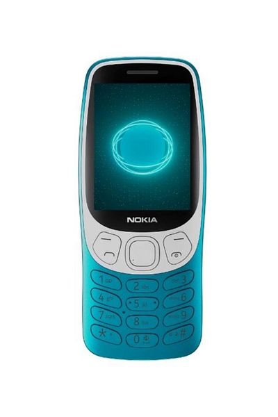 Nokia 3210 4G 2024 Mobile Phone, 2.4" TFT, Dual SIM, Long-lasting Battery, Blue