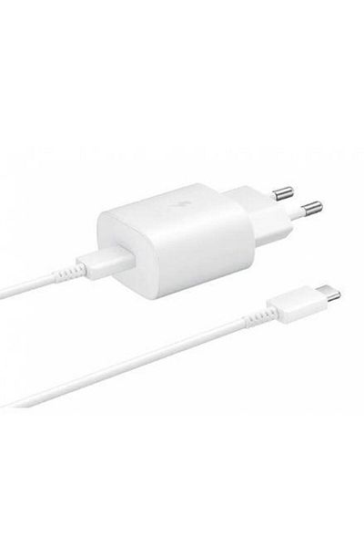 Samsung Samsung EP-TA800XWEGWW Super Fast Charger, 1 x USB-C, 25W + USB-C cable (White)