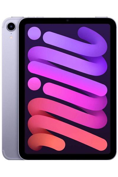 Apple iPad Mini 6 (2021), 256GB, 5G, Cellular, 8.3" Display, Wi-Fi, Purple