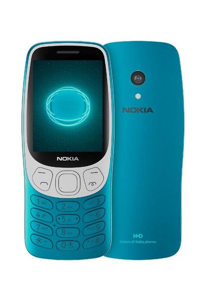 Nokia 3210 4G 2024 Mobile Phone, 2.4" TFT, Dual SIM, Long-lasting Battery, Blue