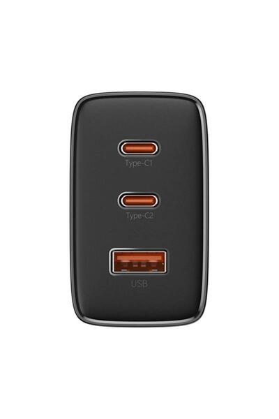 Baseus Incarcator de retea Baseus OS-Cube Pro, 2x USB-C + USB, 65W, Negru