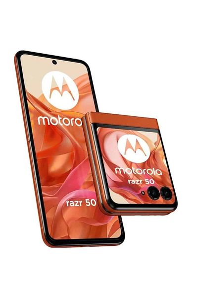 Motorola Razr 50 - Dimensity 7300X, Foldable 6.9" AMOLED, Dual SIM, 8GB RAM, 5G, Orange