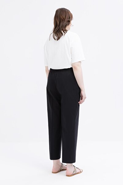 ALLDAY Μαύρο-μέση ελαστικό μεγάλο μέγεθος Lycra Carrot Pants