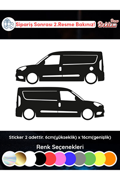 onurreklamonline Fiat Doblo Sticker 2Adet