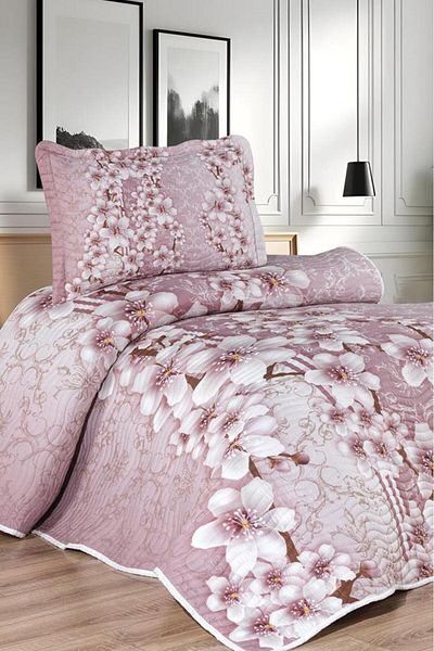 Çeyiz Diyarı Avena Printed Quilted Single Bedspread
