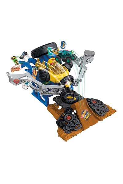 mattel Hot Wheels Monster Trucks Playset - Mega Wrex vs Crushzilla