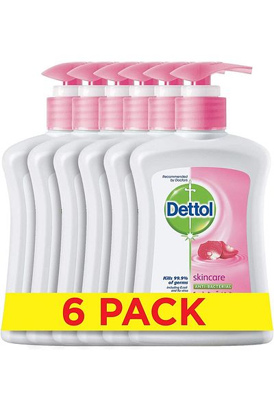Dettol Skincare Hand Wash - Pack of 6 Pcs (6 x 200 ml)