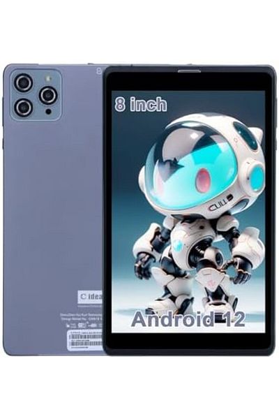GENERAL جهاز لوحي C idea مقاس 8 بوصات، يعمل بنظام Android 12.0 مع فتحة بطاقة SIM وواي فاي/5G LTE وذاكرة وصول عشوائي (RAM) سعة 8 جيجابايت وذاكرة تخزين داخلية سعة 512 جيجابايت