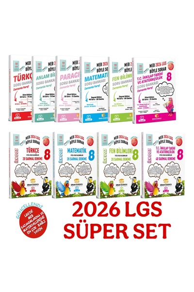 SİNAN KUZUCU YAYINLARI SÜPER SET ( 2026 - LGS )