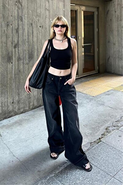 DESTEMODA Women's Loose Cut Baggy Jeans