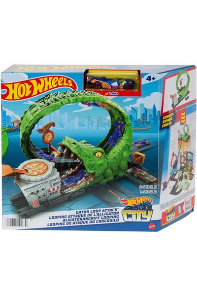 mattel Hot Wheels Playset, Gator Loop Attack