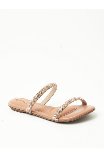 Beira Rio Ladies Flat Sandals Rose | Made In Brazil
