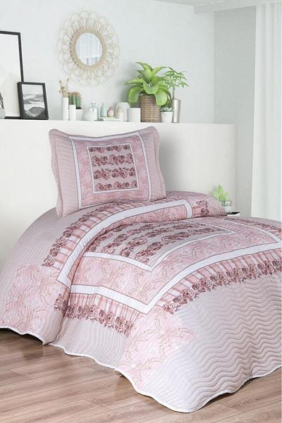 Çeyiz Diyarı Ventora Printed Quilted Single Bedspread