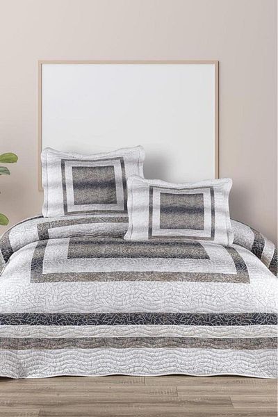 Çeyiz Diyarı Aria Printed Quilted Double Bedspread