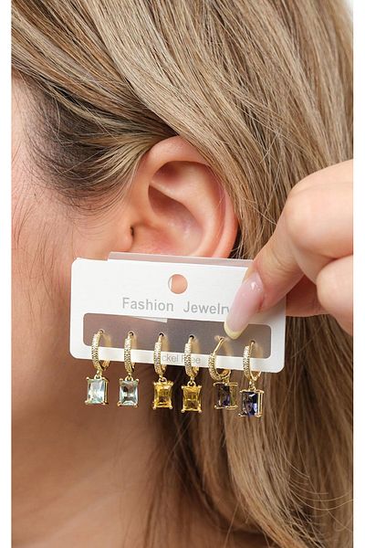 Jack Ferrero Steel Multi Women's Earrings