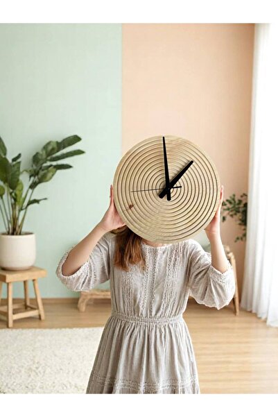 tozluahşap BOHEM Masif Ağaç Minimalist Doğal Saat