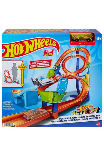 mattel Hot Wheels Vertical Playset - 8 Jump