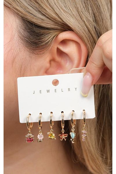 Jack Ferrero Steel Multi Women's Earrings