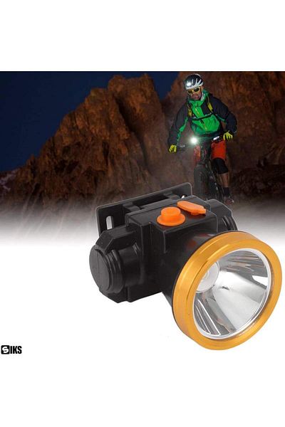 SIKS Led Headlamp With Plug Charging, 2 Light Modes With 2 Intensity Levels, For Fishing, Hunting