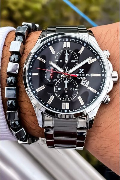 Daniel Klein Brand Men's Watch Waterproof Steel 2025 New Model+Bracelet