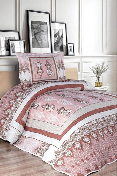 Çeyiz Diyarı Alina Printed Quilted Single Bedspread
