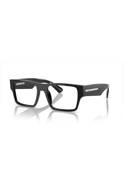 Prada Man Rectangle Eyeglasses- Pr A08v - Lense Size:52mm - Black