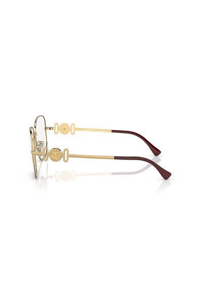 Versace Woman Irregular Eyeglasses- Ve 1283 - Lense Size:54mm - Bordeaux/gold