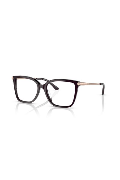 Michael Kors Woman Square Eyeglasses- Mk 4101u - Lense Size:53mm - Cordovan