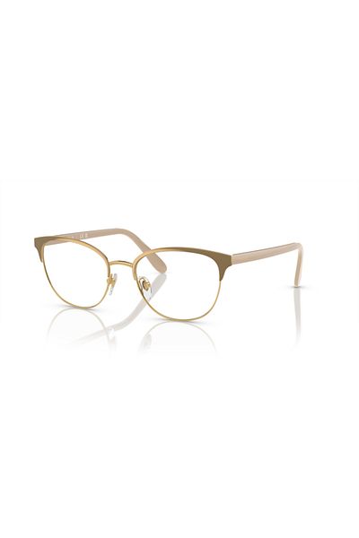Vogue Woman Oval Eyeglasses- Vo 4088 - Lense Size:52mm - Top Beige/gold