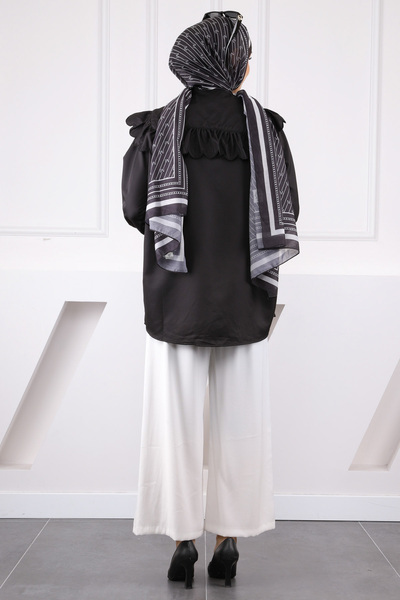 İmajButik Πουκάμισο με λεπτομέρεια μαύρης γιακά